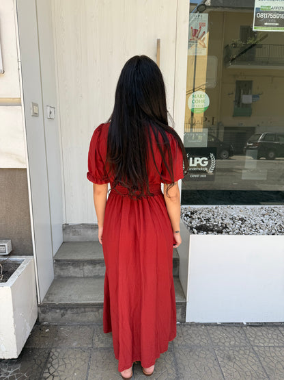cor01 long dress manica sbuffo
