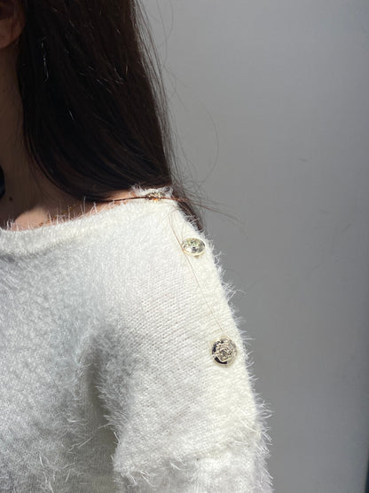 egg maglia pelo bottoni