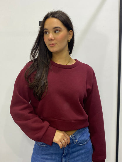 chic felpa crop basic