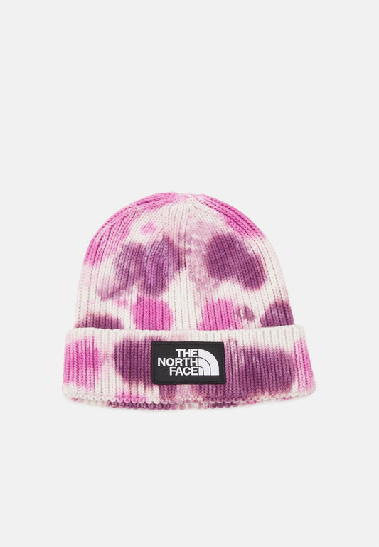 the north face tie dye logo beanie