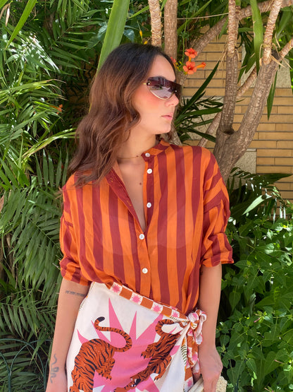 isabel camicia righe cotone