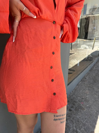cor01 mini dress bottoncini