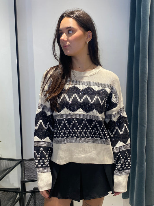 only pull tramatura paillette