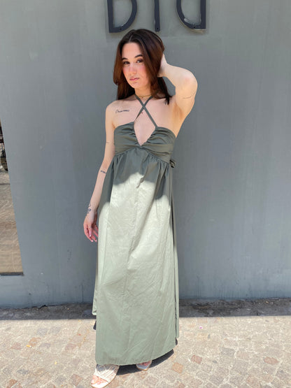 isabel long dress cotone