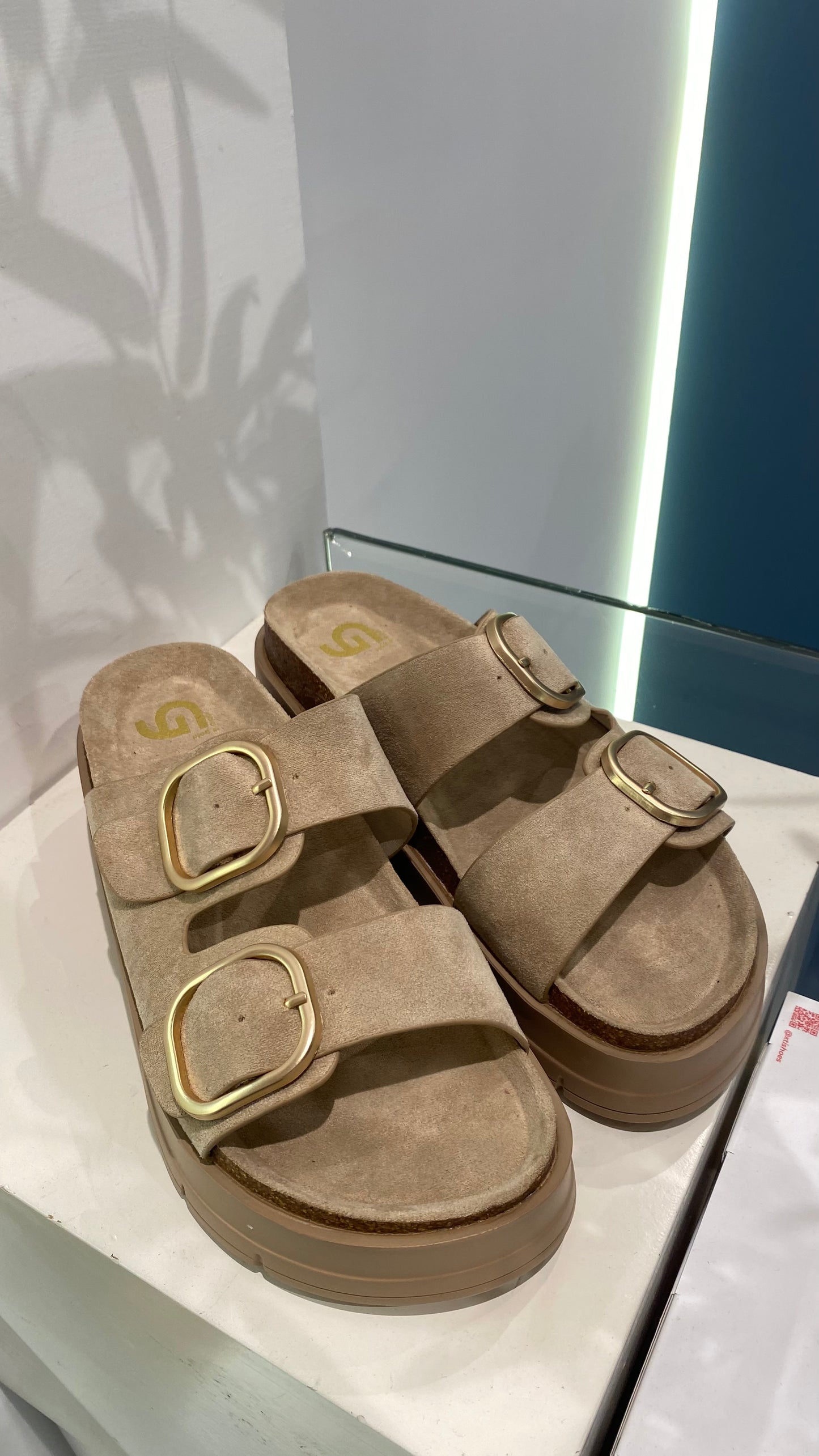 gold sandalo doppia fibia