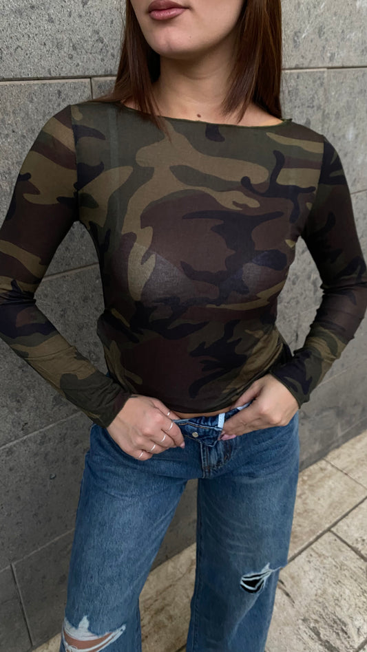 isabel maglia cashmere mimetico
