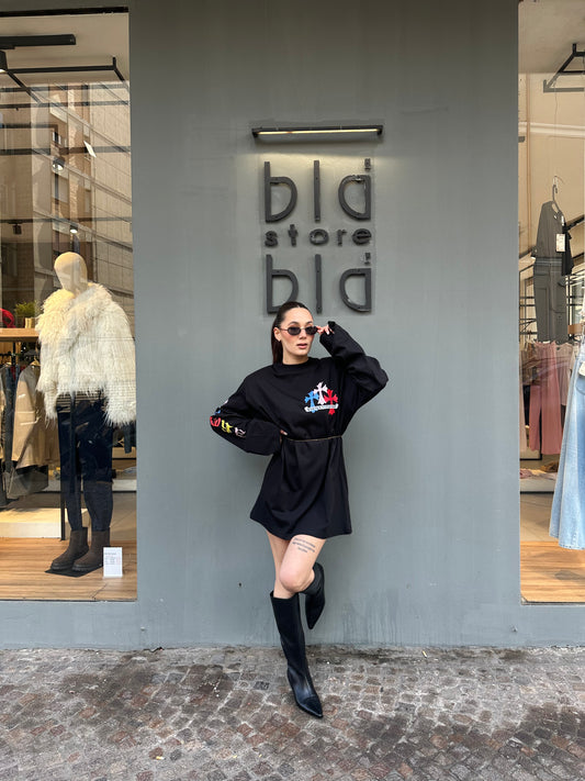 barock t-shirt m/l stampa manica