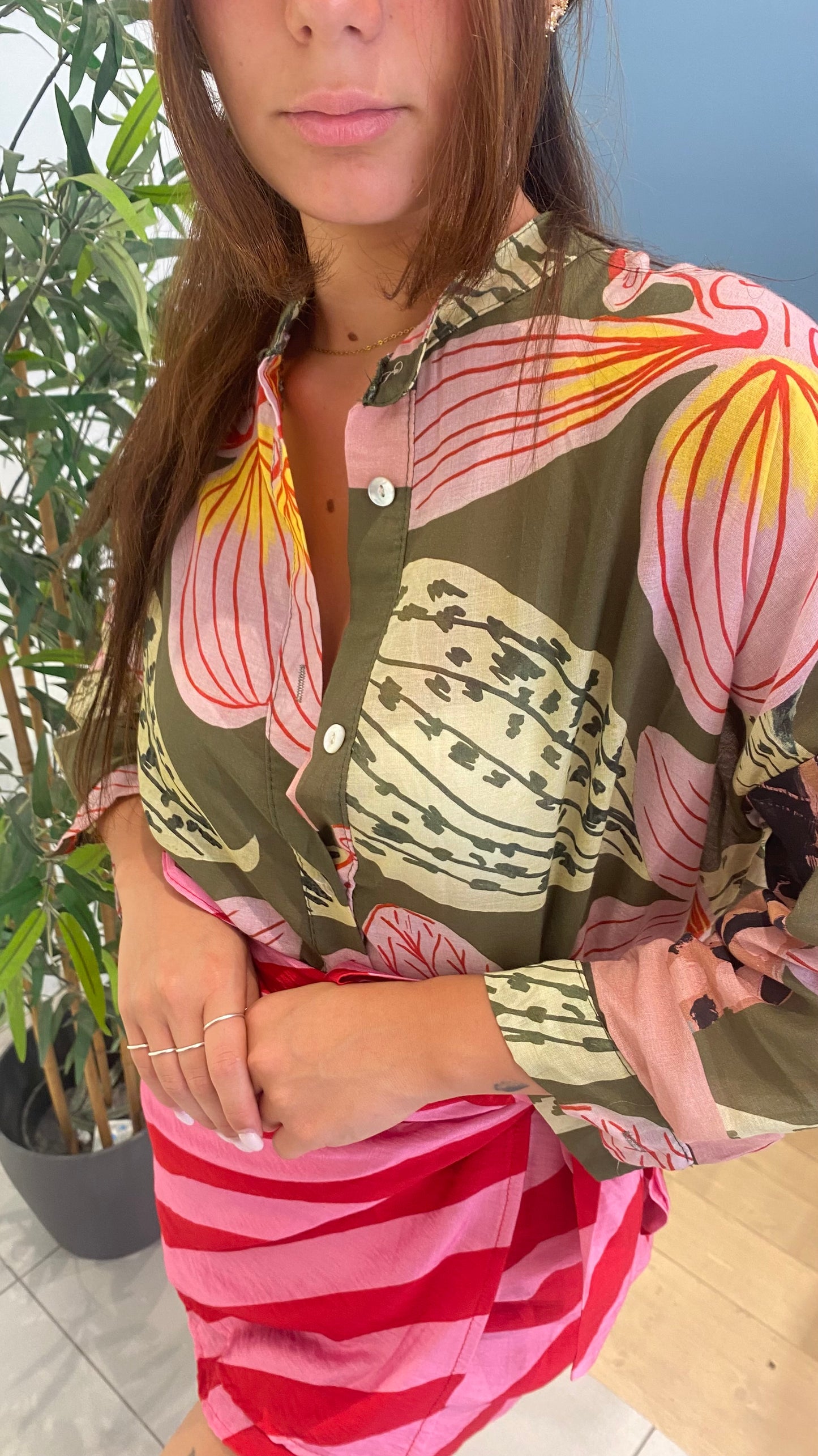 isabel camicia righe cotone