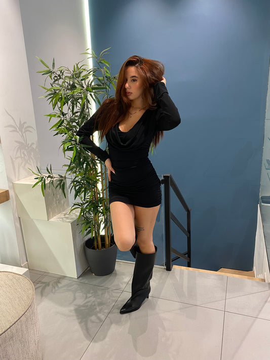 luna mini dress scollo seno