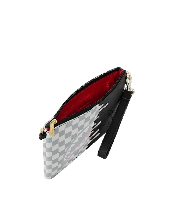 sprayground cream check pochette