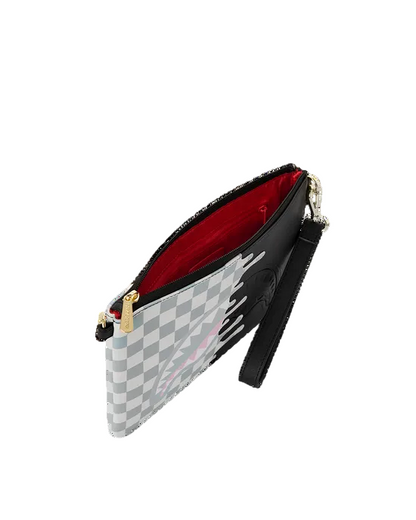 sprayground cream check pochette