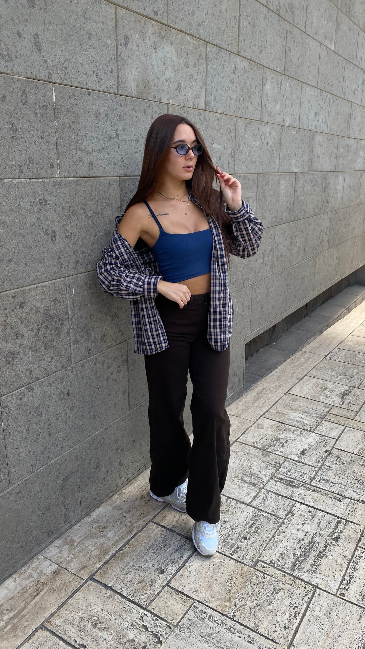 only panta gamba larga