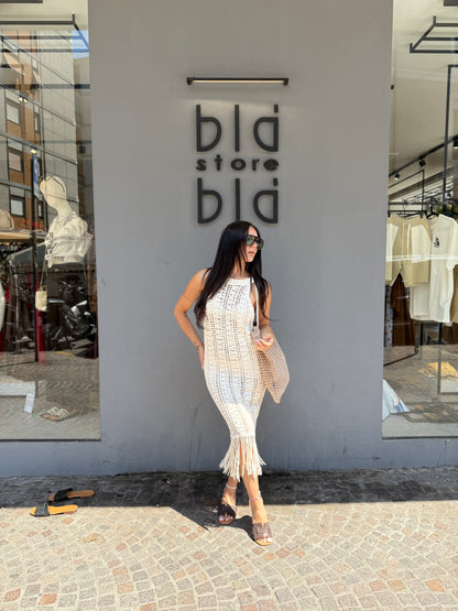 vicbee long dress uncinetto