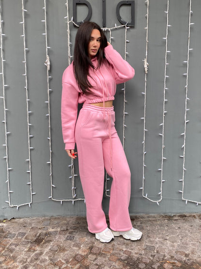 chic tuta felpa crop