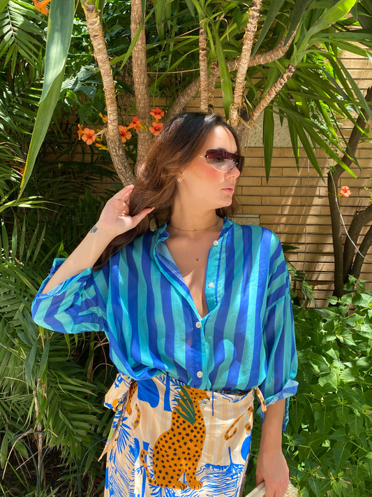 isabel camicia righe cotone