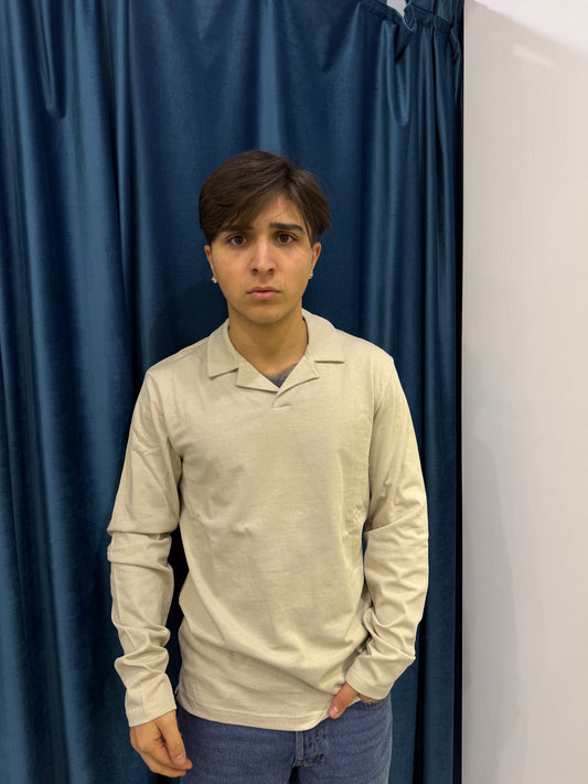 only & sons polo m/l senza bottoni