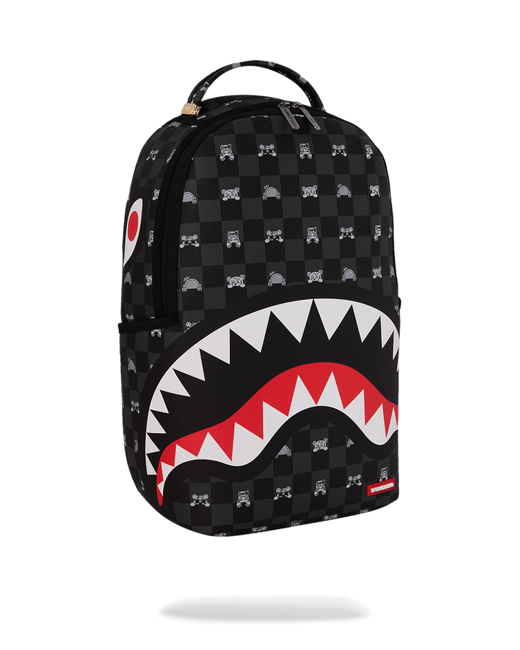 sprayground gray peeking character check