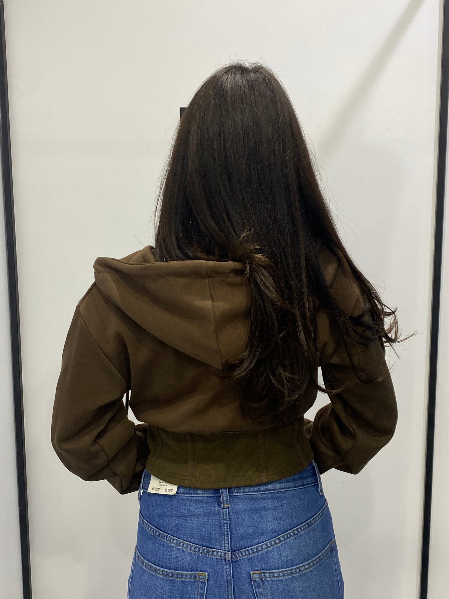 glitter felpa bustier