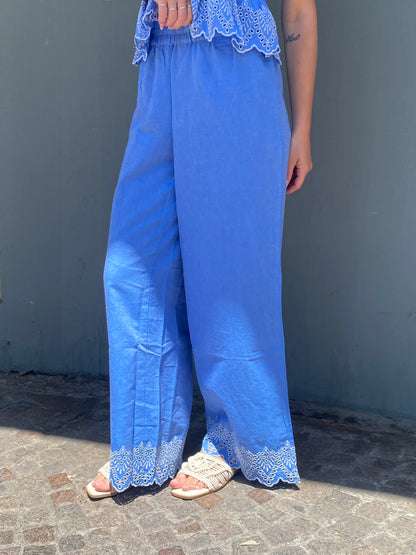 only pantalone bordo pizzo sangallo