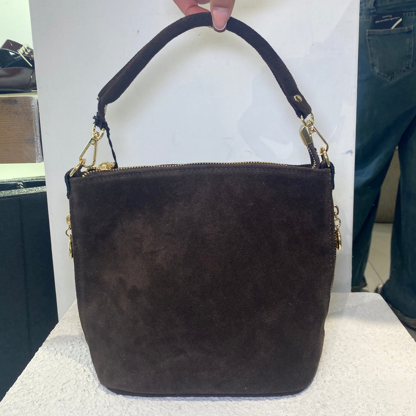 good vibes borsa zip laterali