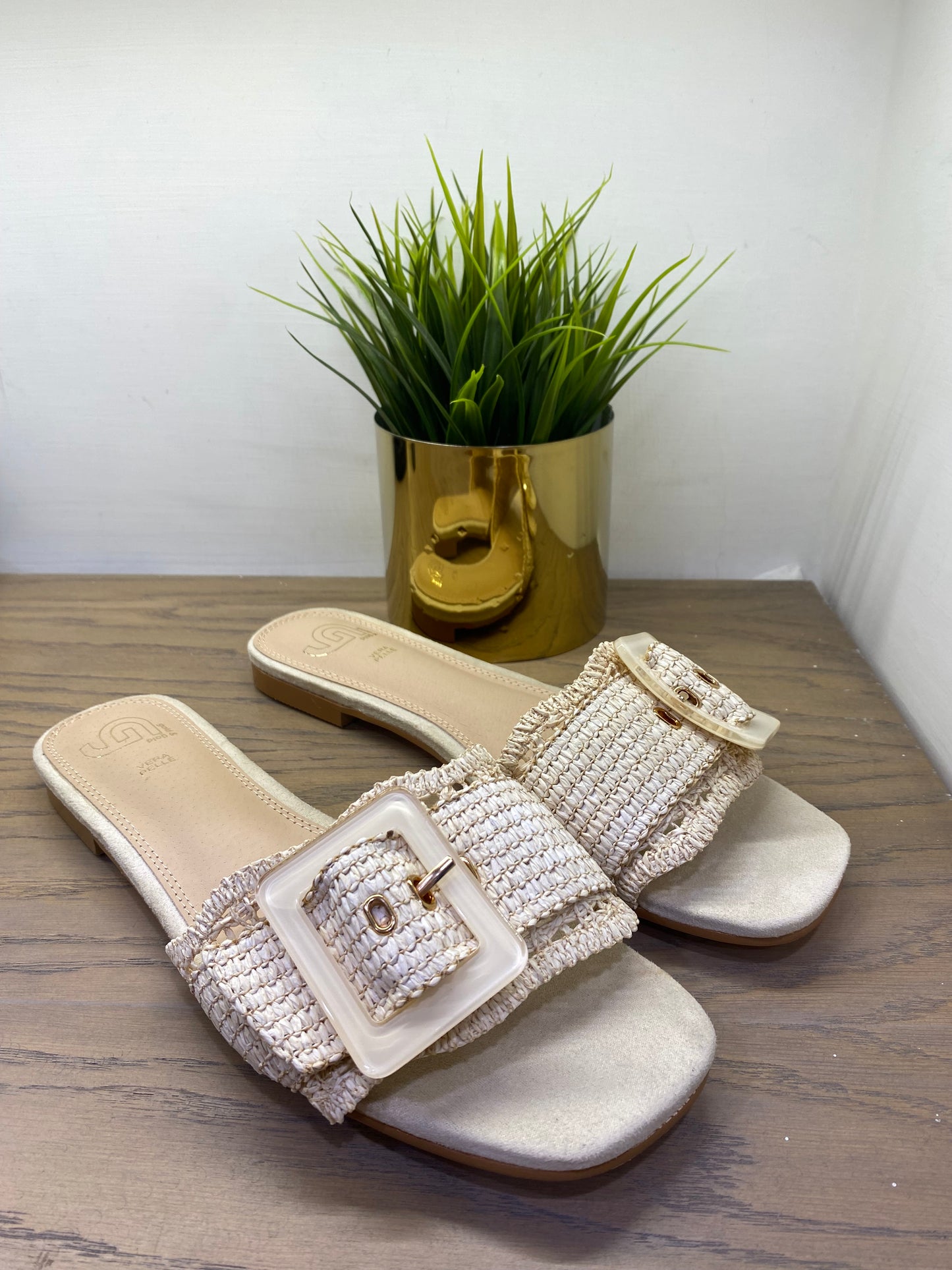 gold sandalo basso accessorio