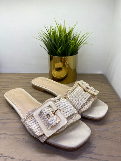 gold sandalo basso accessorio