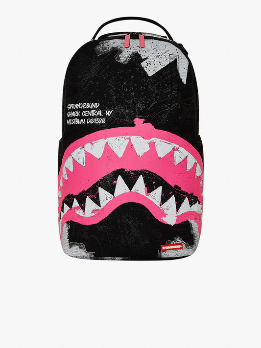 sprayground shark central painted backpack