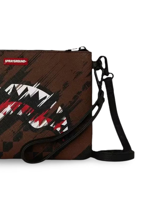 sprayground smeared grunge pouchette