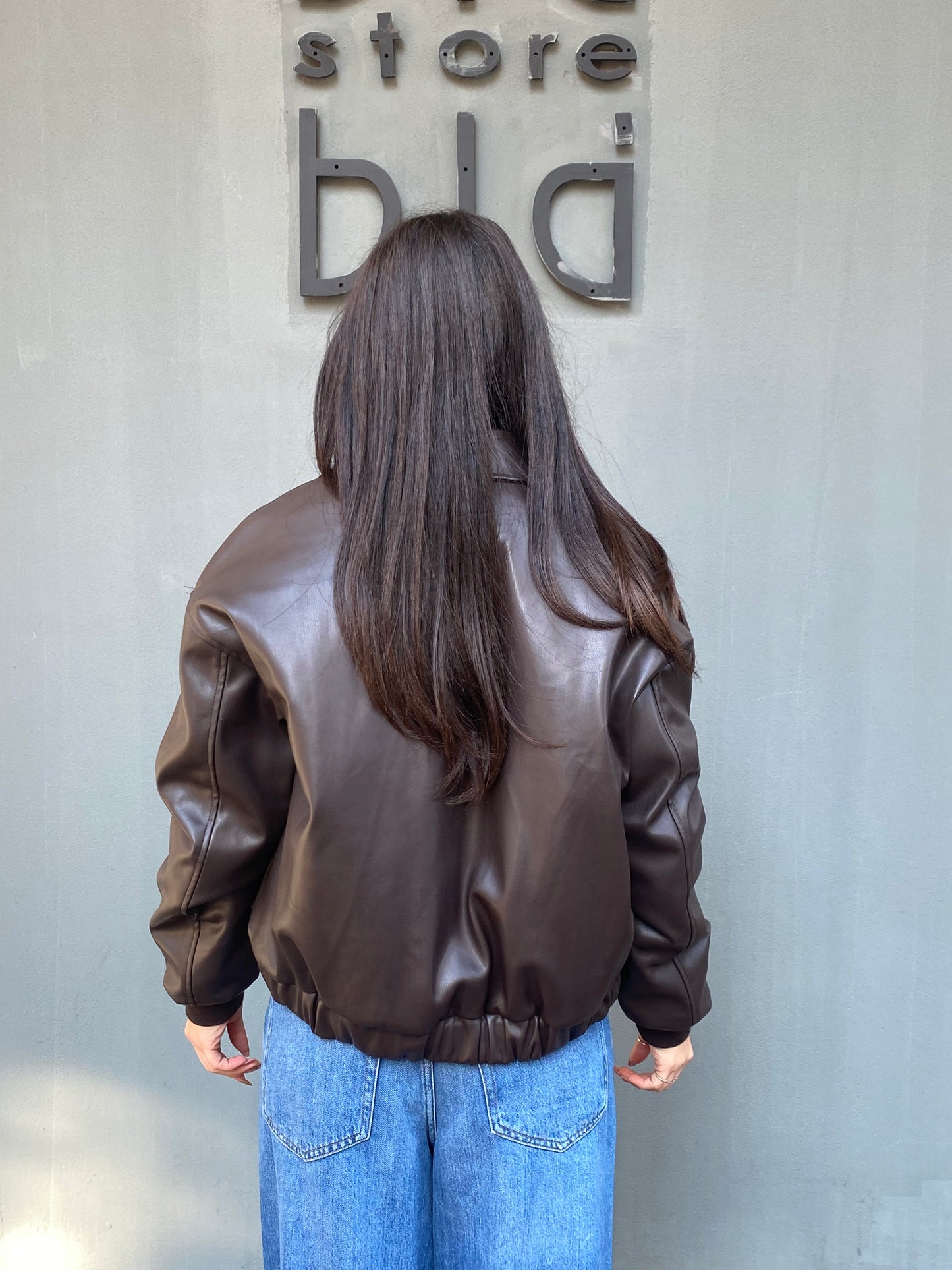 isabel bomber ecopelle collo