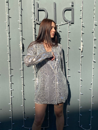 victor dress giacca paillette