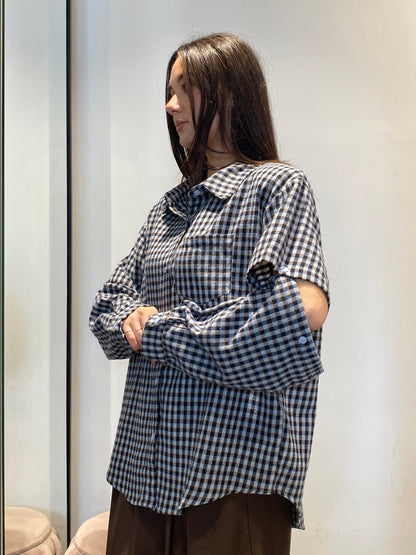 victor camicia manicotto quadri