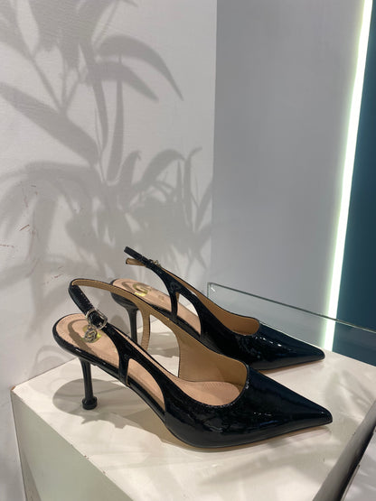 gold sling back tomaia alta
