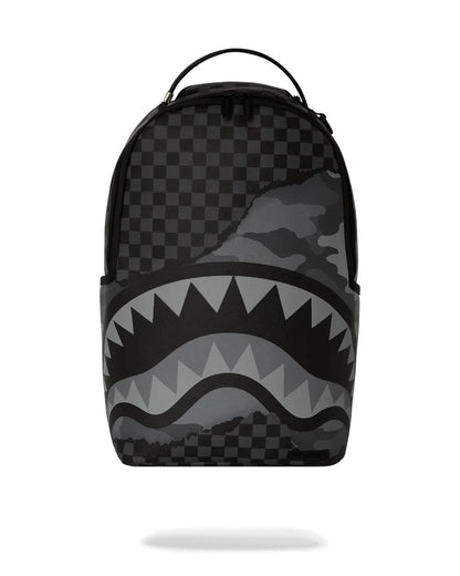 sprayground split up camo tear bckpck