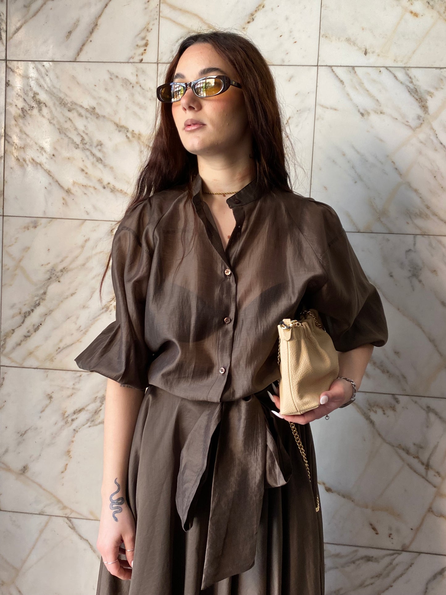 egg camicia manica 3/4 elastica
