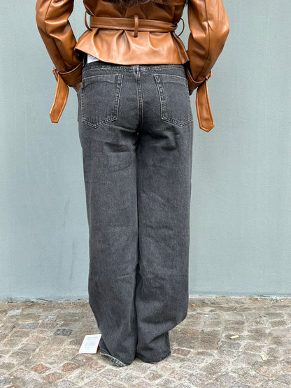 glamorous jeans gamba larga