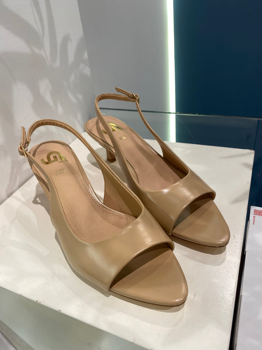 gold sling back spuntato