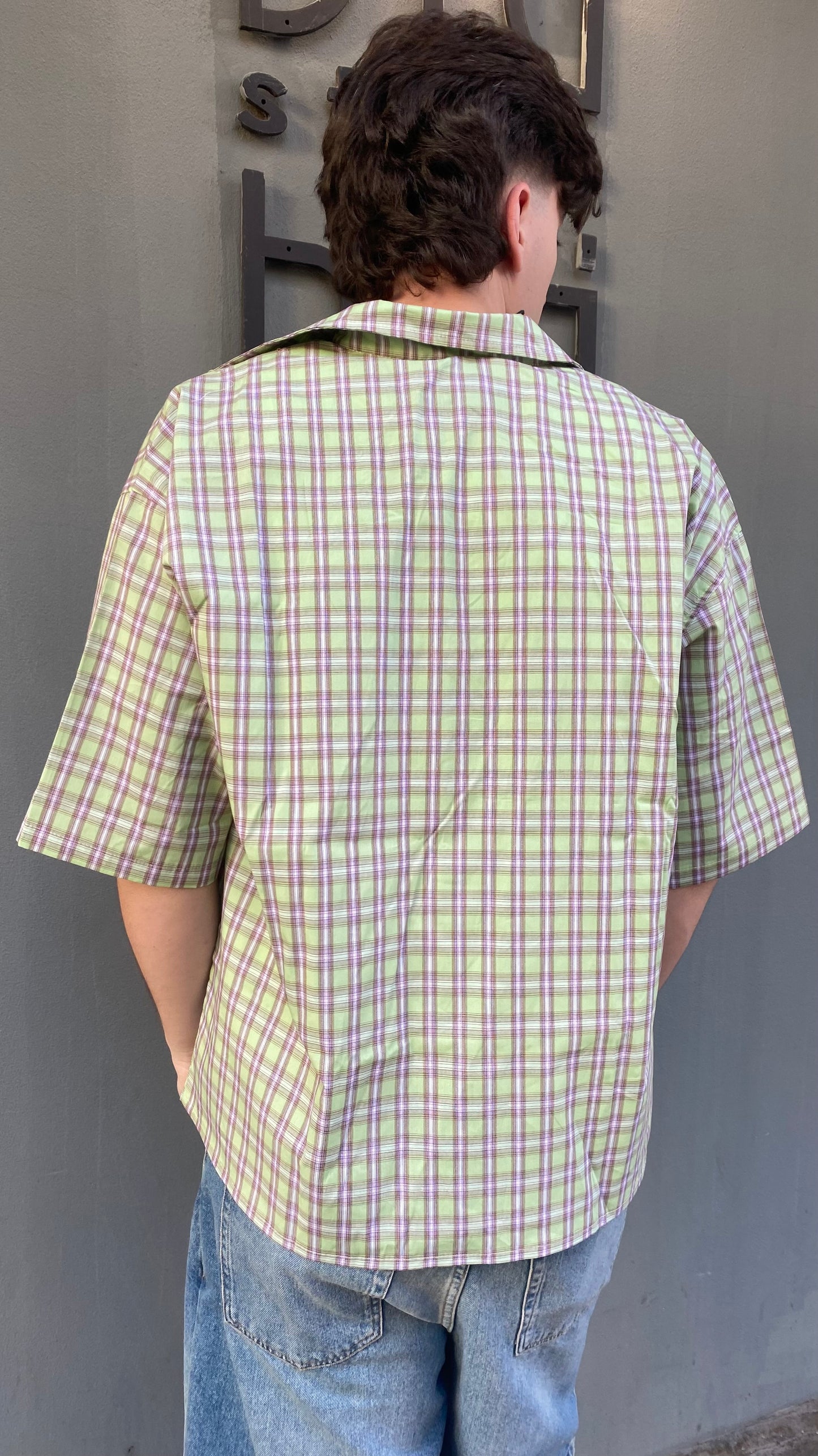 duca camicia riga mista
