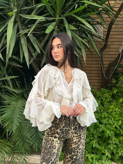 glamorous casacca rouches