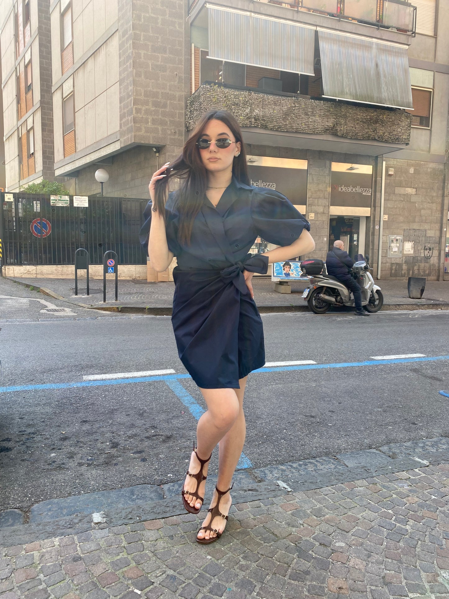 ornella b abito m/m sbuffo