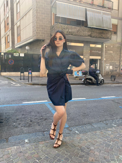 ornella b abito m/m sbuffo