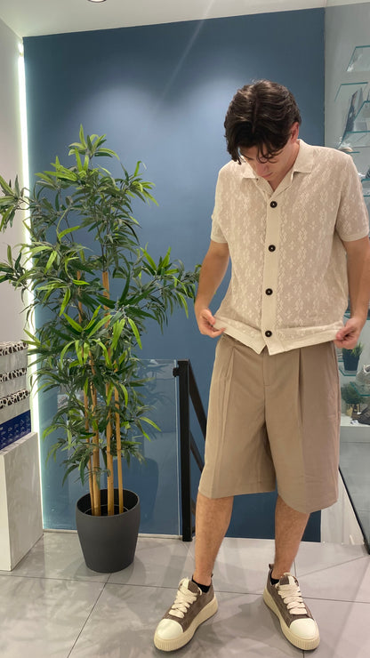 only&sons maglia traforata bottoni