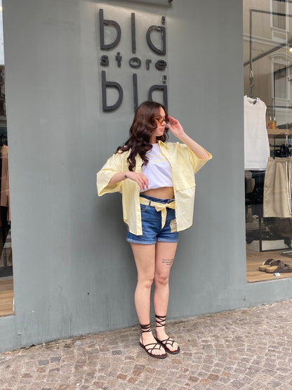 lumina camicia frange retro