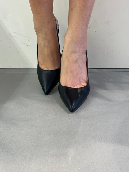 gold sling back t metallo