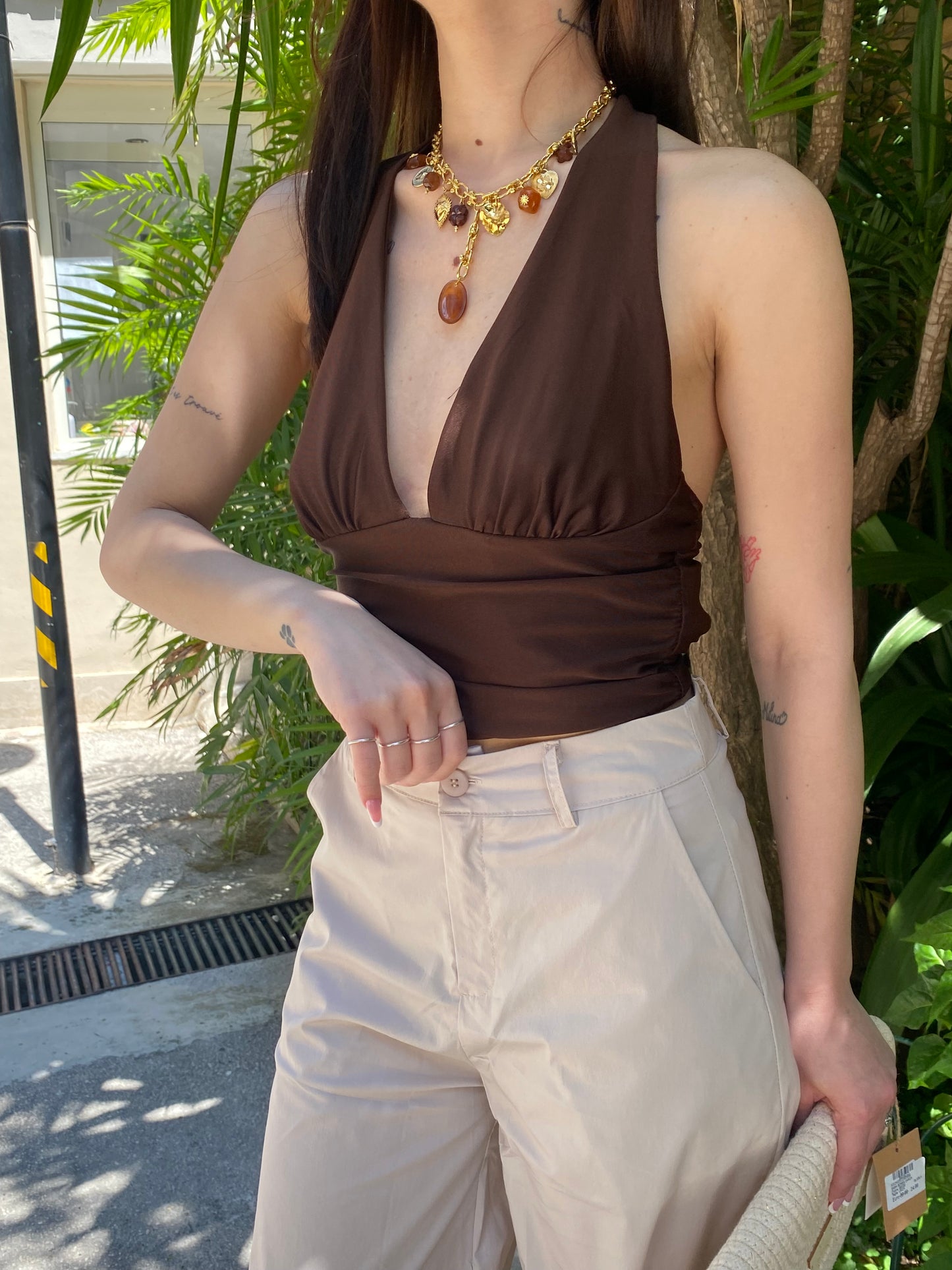 luna top collo marilyn