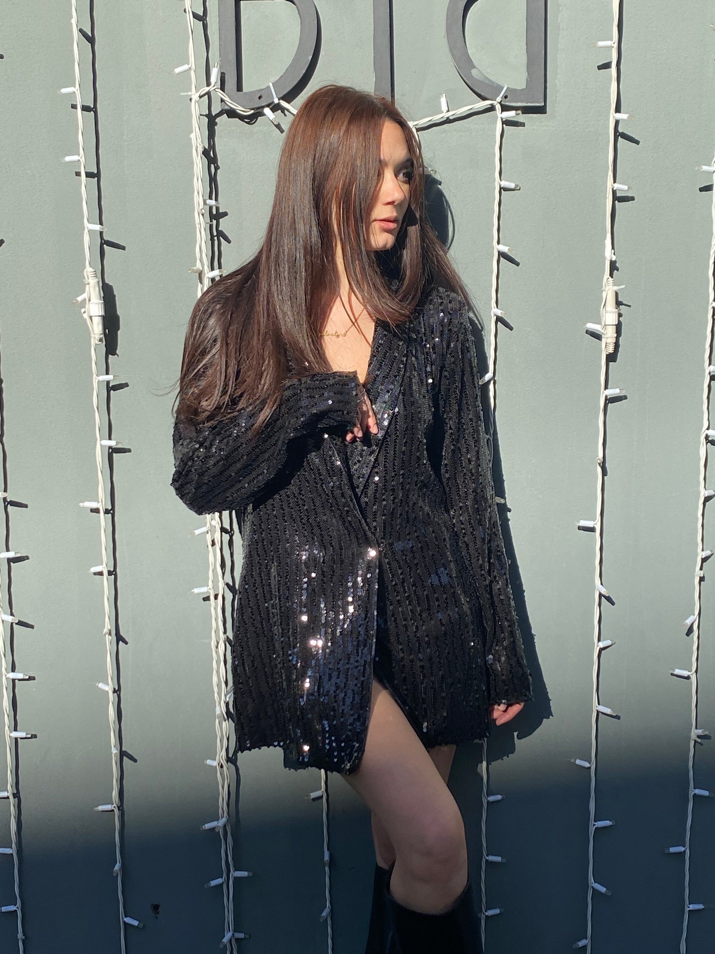 victor dress giacca paillette