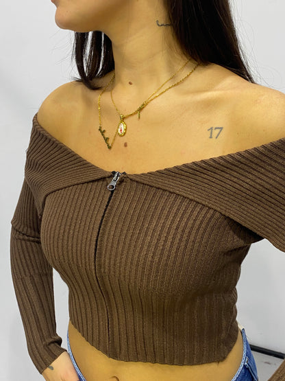 glitter cardigan scollo barca