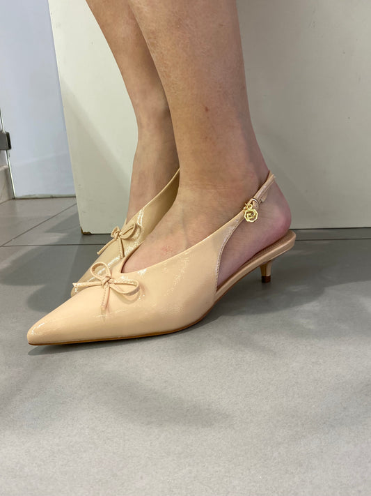 gold sling back fiocco