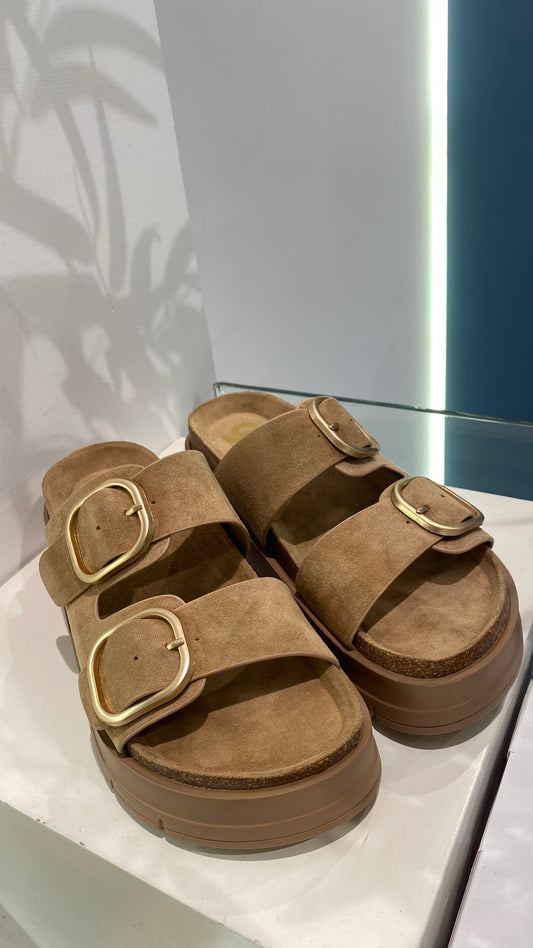 gold sandalo doppia fibia