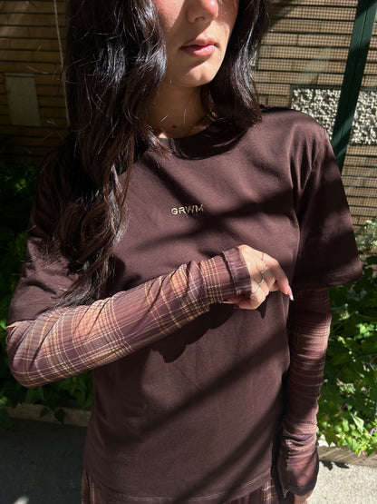 lumina t-shirt manica velo