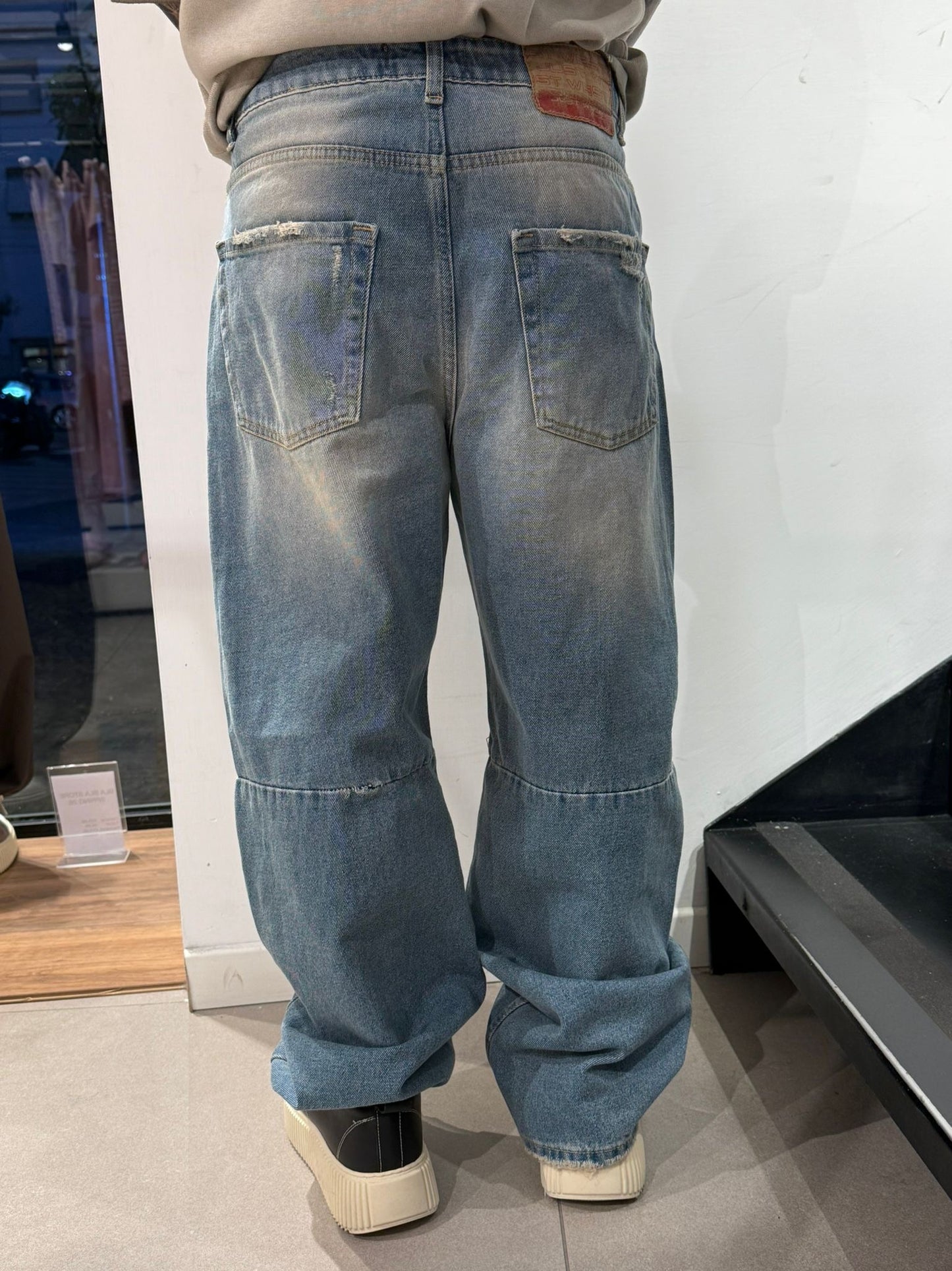 duca jeans ballon strappi